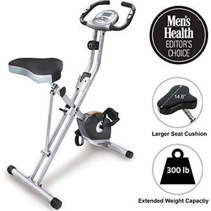 Exerpeutic Folding Magnetic Upright Exercise Bike with Pulse