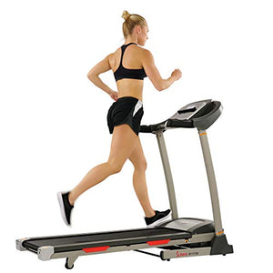 Sunny Health & Fitness Portable Treadmill with Auto Incline, LCD and Shock Absorber sf-t7705
