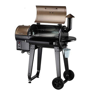 Z GRILLS ZPG-450A 2020 Upgrade Wood Pellet Grill & Smoker 6 in 1 BBQ Grill Auto Temperature Control, 450 sq in, Bronze