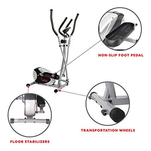 Sunny Health and Fitness Magnetic Elliptical Bike