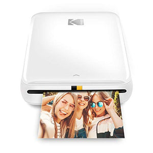 Zink Kodak Step Printer | Wireless Mobile Photo Printer Zero Ink Technology & Kodak App for iOS & Android | Prints 2”x3” Sticky-Back Photos from Any Bluetooth or NFC Smart Device | White