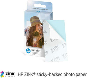HP Sprocket Portable Photo Printer (2nd Edition) – Instantly Print 2x3 Sticky-Backed Photos from Your Phone – [Luna Pearl] [1AS85A]