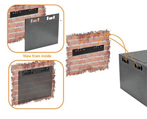 4U-High 18''-Deep 19''-Wide Wallmount Cabinet Enclosure Network Rack Locking Glass Door