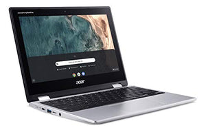 Acer Chromebook Spin 311 Convertible Laptop, Intel Celeron N4020, 11.6" HD Touch, 4GB LPDDR4, 32GB eMMC, Gigabit Wi-Fi 5, Bluetooth 5.0, Google Chrome, CP311-2H-C679