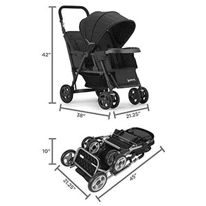 JOOVY Caboose Too Graphite Stand-On Tandem Stroller