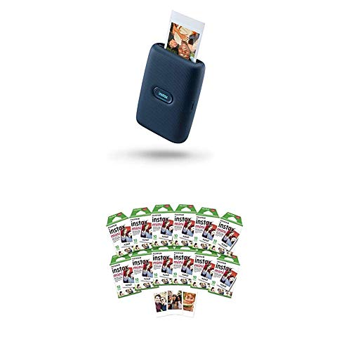 Fujifilm Instax Mini Link Smartphone Printer - Dark Denim + w/120-pack