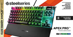 SteelSeries | Apex Pro TKL Wired Gaming Mechanical OmniPoint Adjustable Switch Keyboard with RGB Back Lighting - Black
