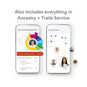 23andMe Health + Ancestry Service Saliva Collection Kit | Personal Genetic DNA Test