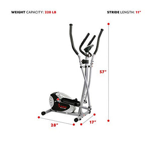 Sunny Health and Fitness Magnetic Elliptical Bike