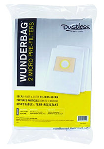 Wunderbag Universal High Capacity Pre-Filters for Wet Dry Vacuums, 2 Pack