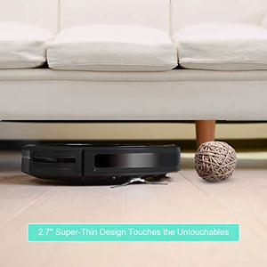 Robot Vacuum Cleaner, iMartine 1600Pa Strong Suction Robotic Vacuum Cleaner, Super-Thin Quiet, Up to 120mins Runtime Automatic Self-Charging Robot Vacuum for Pet Hair Hard Floor to Medium-Pile