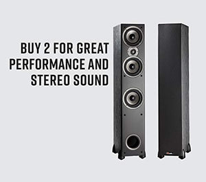 Polk Audio Monitor 60 Series Floorstanding Speaker (Black, Single)- 1" Tweeter, (3) 5.25" Woofers