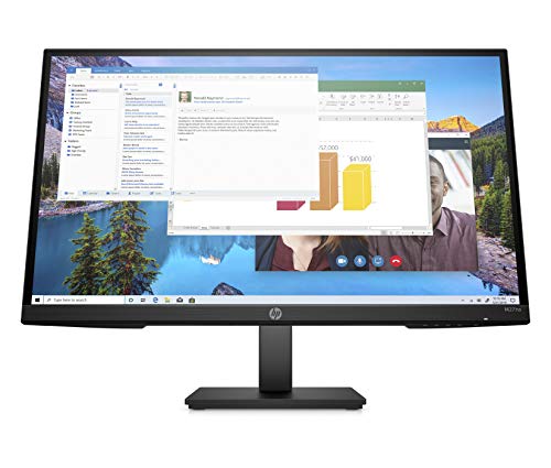 HP M27ha FHD Monitor - Full HD Monitor (1920 x 1080p) - IPS Panel and Built-in Audio - VESA Compatible 27-inch Monitor Designed for Comfortable Viewing with Height and Pivot Adjustment - (22H94AA#ABA)
