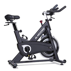 MaxKare Magnetic Exercise Bikes Stationary Belt Drive Indoor Cycling Bike with High Weight Capacity Adjustable Magnetic Resistance w/LCD Monitor