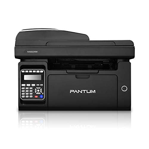 Pantum M6602NW All in One Monochrome Laser Multifunction Printer with Copier Scanner & Fax, Wireless Networking, Mobile Printing & USB 2.0