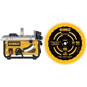 DEWALT DWE7480 10 in. Compact Job Site Table Saw with Site-Pro Modular Guarding System