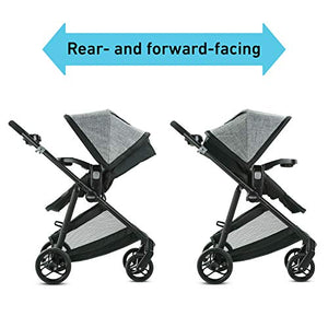 Graco Modes Pramette Stroller | Baby Stroller with True Bassinet Mode, Reversible Seat, One Hand Fold, Extra Storage,