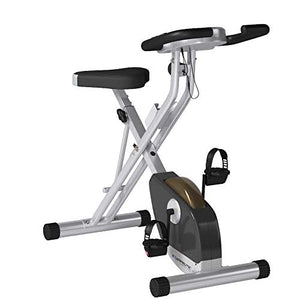 Exerpeutic Folding Magnetic Upright Exercise Bike with Pulse