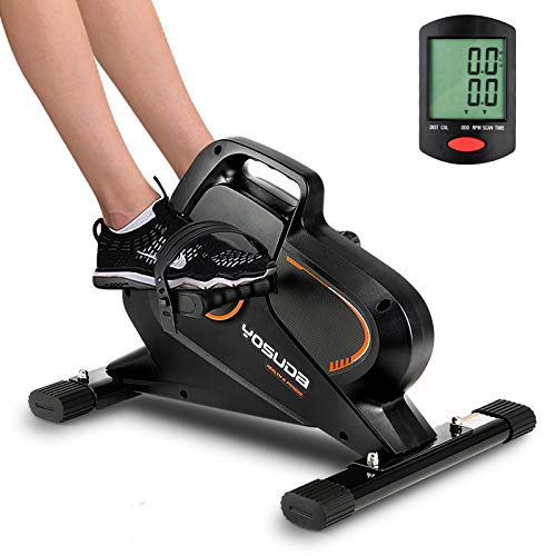 YOSUDA Under Desk Bike Pedal Exerciser - Magnetic Mini Exercise Bike for Arm /Leg Exercise, Desk Pedal Bike for Home/ Office Workout