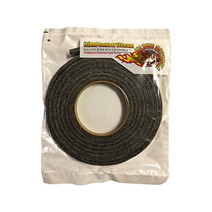 LavaLock Self Stick BBQ Gasket Grey High Temp Smoker Gasket Charcoal Grill Seal - Factory Shorts