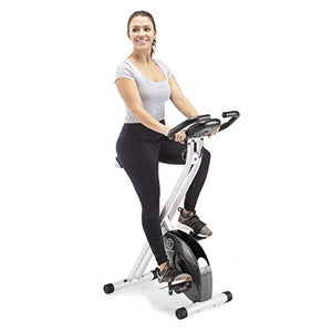 Marcy | Foldable Exercise Bike with Adjustable Resistance for Cardio Workout and Strength Training | NS-652