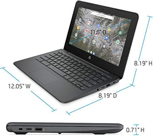 Newest Flagship HP Chromebook, 11.6" HD (1366 x 768) Display, Intel Celeron Processor N3350, 4GB LPDDR2, 32GB eMMC, Chrome OS, HD Graphics 500, 11A-NB0013DX, Ash Gray