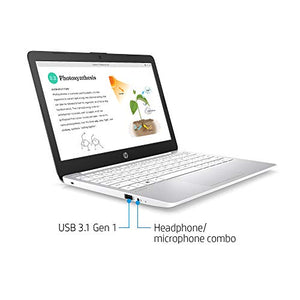 HP Stream 11-inch HD Laptop, Intel Celeron N4000, 4 GB RAM, 32 GB eMMC, Windows 10 Home in S Mode with Office 365 Personal for 1 Year (11-ak0020nr, Diamond White)