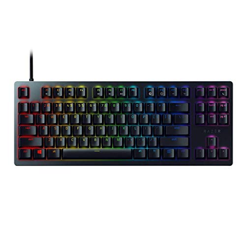 Razer | Huntsman Tournament Edition, TKL Gaming Keyboard, Linear Optical Switches, RGB Lighting, PBT Keycaps, Onboard Memory, Classic Black