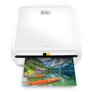 Zink Kodak Step Printer | Wireless Mobile Photo Printer Zero Ink Technology & Kodak App for iOS & Android | Prints 2”x3” Sticky-Back Photos from Any Bluetooth or NFC Smart Device | White