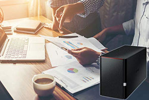 BUFFALO LinkStation SoHo 2-Bay Desktop 8TB Home Office Personal Cloud NAS with Hard Drives Included