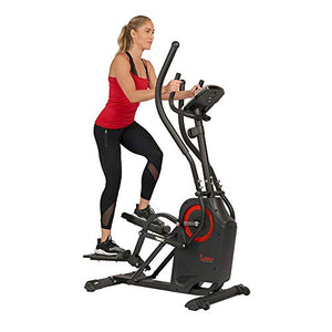 Sunny Health & Fitness Premium Cardio Climber Stepping Elliptical Machine - SF-E3919,Gray