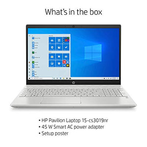 HP 15-cs3019nr Pavilion 15-inch Laptop, Intel Core i7 (Mineral Silver)