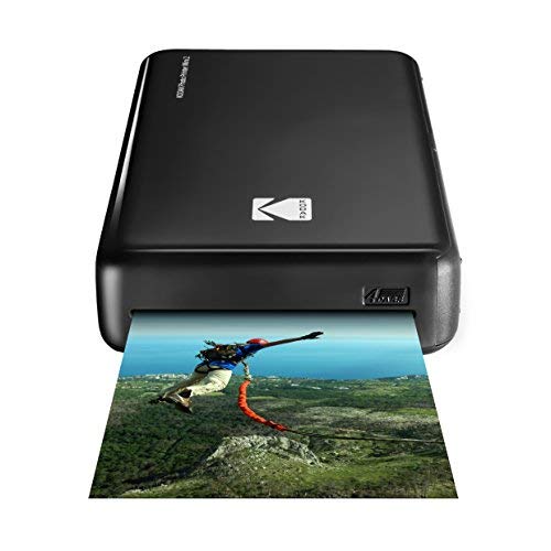 Kodak HD Wireless Portable Mobile Instant Photo Printer, Print Social Media Photos, Premium Quality Full Color Prints. Compatible w/iOS and Android Devices (Black)