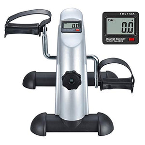 TODO Exercise Bike Pedal Exerciser Foot Peddler Portable Therapy Bicycle with Digital Monitor