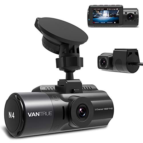 Vantrue | N4 Dash Cam 3 Channel 1440p Front & 1080p Inside & 1080p Rear