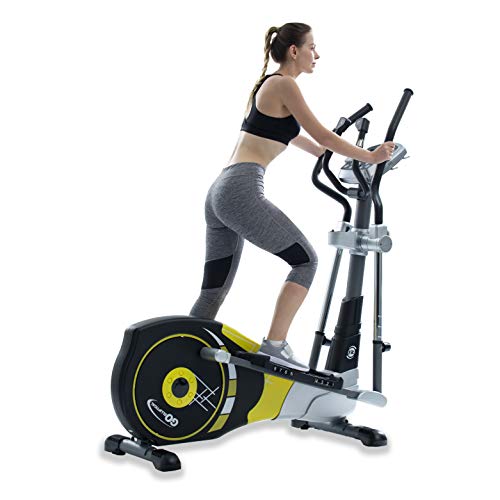GOELLIPTICAL V-450X Standard Stride 18” Programmable Elliptical Exercise Cross Trainer with Adjustable Arms and Pedals and HRC Control Program for Cardio Fitness Strength Conditioning Workout