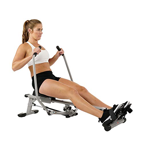 Sunny Health & Fitness SF-RW | SF-RW5639 | Full Motion Rowing Machine Rower w/ 350 lb Weight Capacity