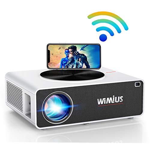 WiFi Projector, WiMiUS K3 7200 Lux Video Projector Native 1920x1080 Indoor and Outdoor Projector Support 4K 300