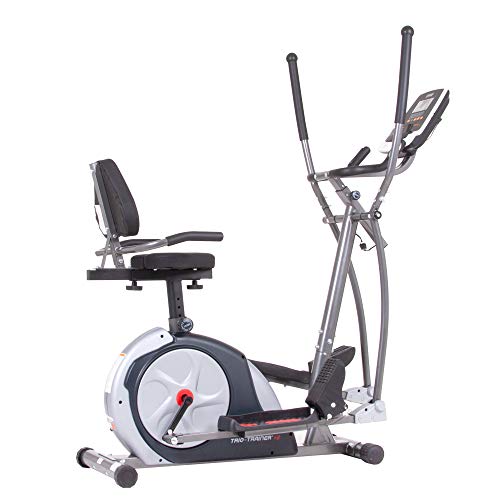 Body Champ 3-in-1 Exercise Machine, Trio Trainer Plus Two, Silver