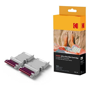 Kodak Mini2 Instant Photo Printer (Pink) Gift Bundle + Paper (20 Sheets) + Deluxe Case + 7 Fun Sticker Sets + Twin Tip Markers + Photo Album + Hanging Frames