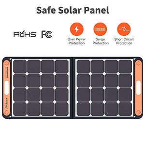 Jackery SolarSaga 100W Portable Solar Panel for Explorer | 160/240/500/1000 Power Station | Foldable