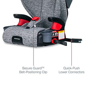 Britax USA Highpoint 2-Stage Belt-Positioning Booster Cool Flow Ventilating Fabric Car Seat - Highback and Backless - 3 Layer Impact Protection - 40 to 120 Pounds