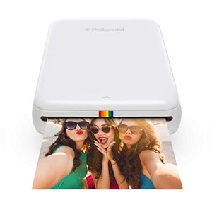 Polaroid ZIP Wireless Mobile Photo Mini Printer (White) with Polaroid 2x3ʺ Premium ZINK Zero Photo Paper 50-Pack