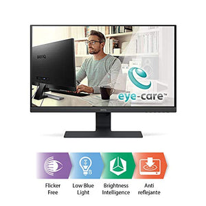 BenQ 27 Inch IPS Monitor | 1080P | Proprietary Eye-Care Tech | Ultra-Slim Bezel | Adaptive Brightness for Image Quality | Speakers | GW2780,Black