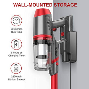 Cordless Vacuum Cleaner, ONSON Powerful Suction Stick Vacuum 4 in 1 Handheld Vacuum for Home Hard Floor Carpet Pet Hair, Lightweight