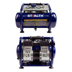 Stealth Portable Air Compressor, 3 Gallon, Ultra Quiet, Oil-Free Pump, 1 HP, 150 PSI, Electric Air Tool SAQ-1301