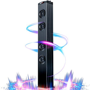 Floor Standing Bluetooth Tower Speaker, Floor Speakers for Home Stereo System, Floor Standing Speakers Home Theater, VENLOIC Bluetooth Tower Speakers with Bass