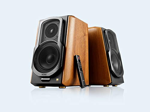 Edifier S1000MKII Audiophile Active Bookshelf 2.0 Speakers - 120w Speakers Bluetooth 5.0 with aptX HD - Optical Input - Powered Near-Field Monitor Speaker with Class D Amp