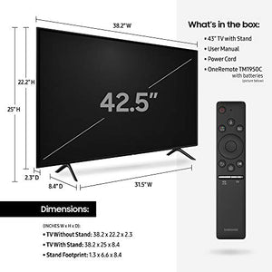 Samsung QN43Q60RAFXZA Flat 43" QLED 4K Q60 Series (2019) Ultra HD Smart TV with HDR and Alexa Compatibility