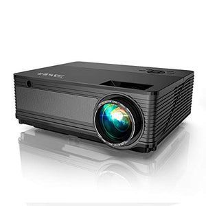 YABER Y21 Native 1920 x 1080P Projector 6800 Lux Upgrad Full HD Video Projector, ±50° 4D Keystone Correction Support 4k&Zoom, Outdoor Projector Compatible w/ TV Stick,HDMI,Xbox,Phone,PC